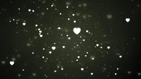 Particles Hearts abstract lights background Valentine's Day LOOP HD 1080 Video stock 146144448