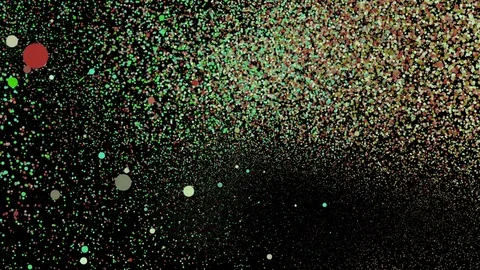 Particles for the holiday. appearance and extinction. seamless loop. Stock Footage 81262289