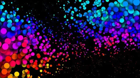 Particles increase and decrease. 4k looped seamless abstract background Stock Footage 130039024