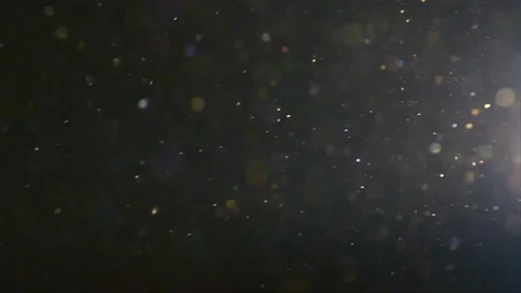Particles Isolated on Black Background - Animated 4K Video - Seamless Looping Stock Footage