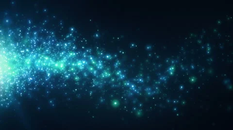 Particles Of Light Blue Drifting Stock Footage 40646456