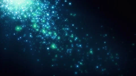 Particles Of Light Blue Falling Stock Footage 40646799