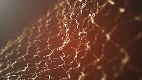 Particles of light chaotically moving Stock Footage 90712002