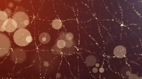 Particles of light chaotically moving Stock Footage 90712159
