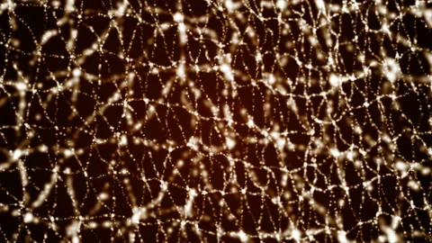 Particles of light chaotically moving Stock Footage 90753719