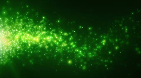 Particles Of Light Green Drifting Stock Footage 40647101