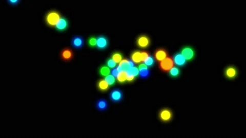 Particles light motion abstract background. Stock Footage 219215761