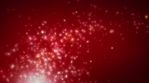 Particles Of Light Red Rising Stock-Footage 40648694