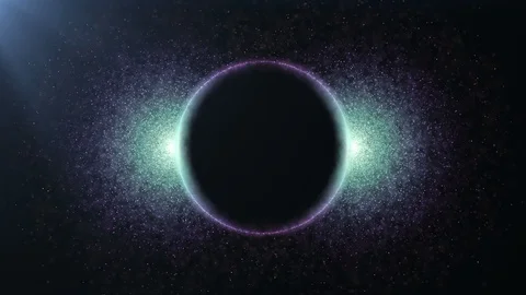 Particles Light Rings Stock Footage 99134397