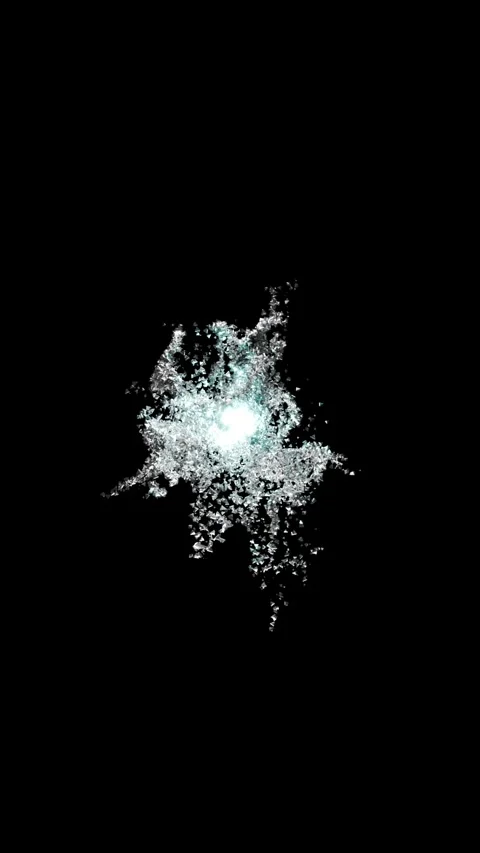 Particles Light Trails 3D animation Stock Footage 266999112