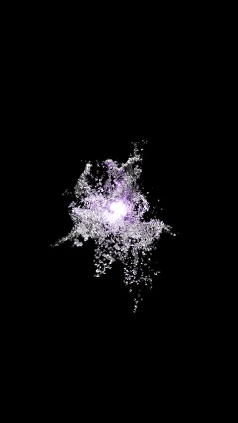 Particles Light Trails 3D animation Stock Footage 266999545