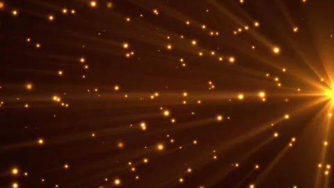 Particles-lights-golden-loop Stock Footage 295758760