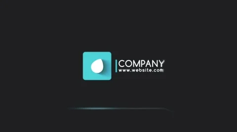 Particles Logo After Effects stock