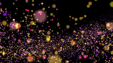 Particles motion background. shining lights, glowing Stock Footage 117323130
