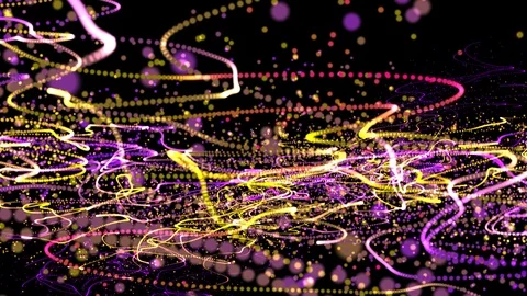 Particles motion background. shining lights, glowing Stock-Footage 117323330