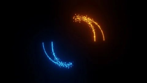 Particles motion graphic Stock Footage