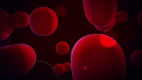 Particles motion graphics video background footage at 4k Stock Footage 164470223