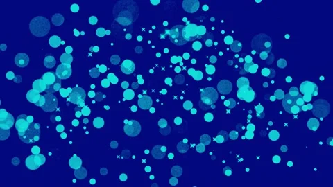 Particles move organically  - abstract animation Design Stock-Footage 161912791