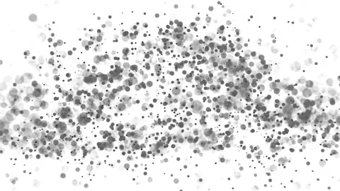 Particles move organically and pulsating Stock Footage 161835089