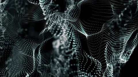 Particles move organically in space. seamless loop. Stock Footage 81103717