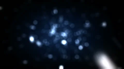 Particles Moving Around With Blue Glows 스톡 동영상 12075027