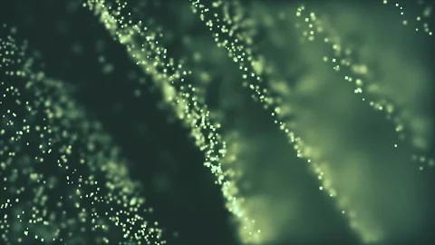 Particles moving background Wave lines fly fast energy Stock Footage 247442610