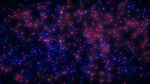 particles moving with blue background | Stock Video | Pond5