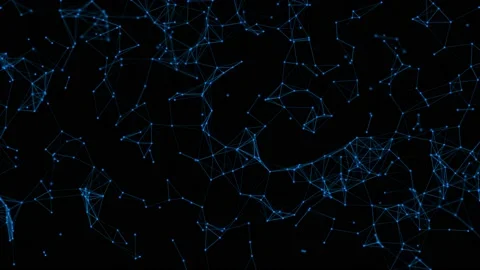 Particles network Stock Footage 133531486