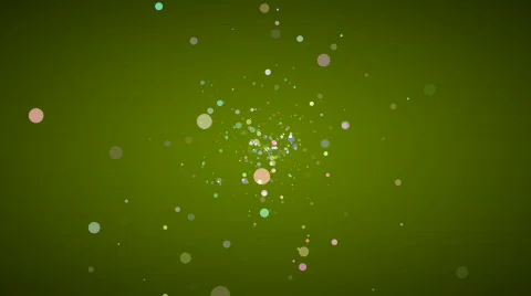 Particles NTSC (Green Background) Stock Footage