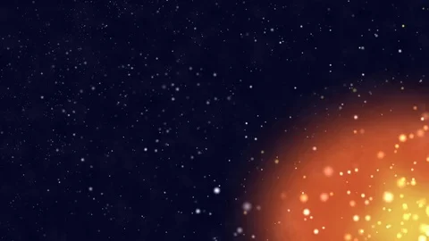 Particles Orange Background Stock Footage 70204352