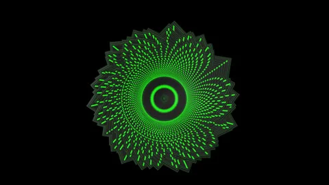 Particles of radial blocks abstract with light bokeh. Lighten motion video. Stock Footage 242973159