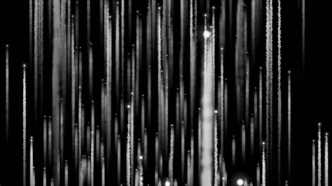 Particles Rising With Trails White Stock Footage 88096662