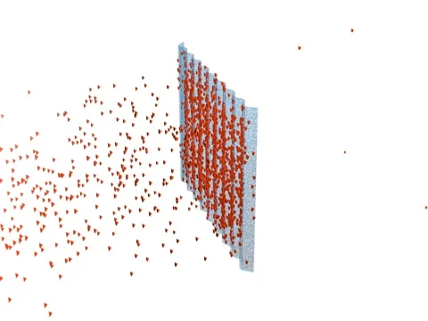 Particles separated and captured in filter Stock-Footage 71768575