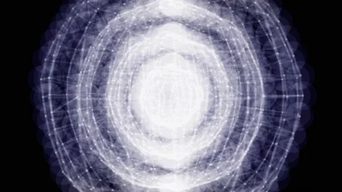 Particles Shock Waves Overlay Graphic Elements. 3D rendering. Loop animation Vídeos de archivo 117934499