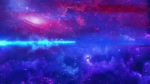 Particles space and galaxy Stock-Footage 7385612