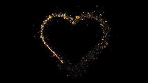 Particles  Sparkle. Gold Glitter Particles Background. Loop Vídeos de archivo 113671165