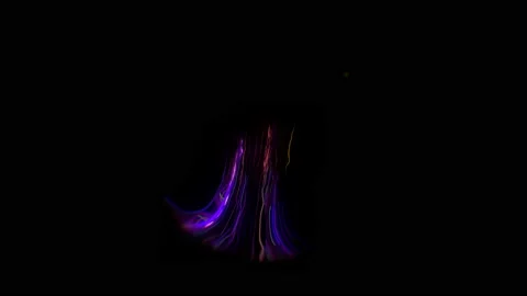 Particles sphere. Abstract neon particle cloud. Isolated on black background. Stock Footage 211099701
