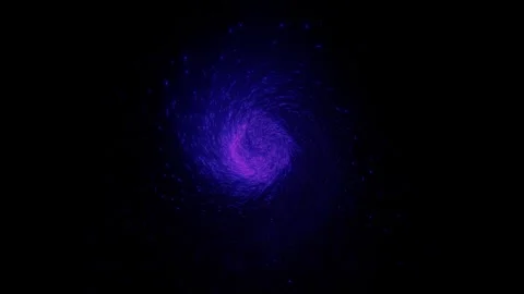 Particles spiral in black space concept Video stock 281767205