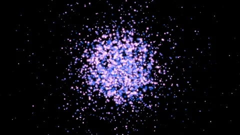 Particles Sprheading from center Colour Stock Footage 303688172