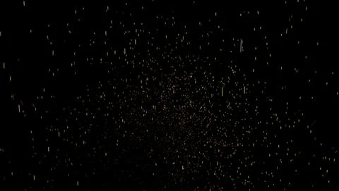 Particles spring up on a black background Stock Illustration