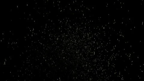 Particles spring up on a black background Stock Illustration