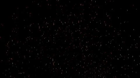 Particles spring up on a black background Stock Illustration