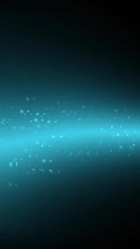 Particles stream horizontally, illuminating a dark abstract background Видео 331306746