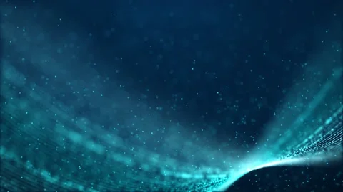Particles Strings Form twisted light effect motion background Stock Footage 165334221