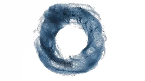 Particles swirl in a vortex and form a ring. Stock Footage 304030988
