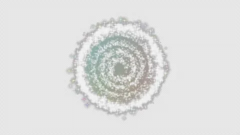 Particles swirling in colorful, sparkling patterns Stock Footage 340243798
