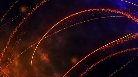 Particles Title Background V5 Stock Footage 158000748