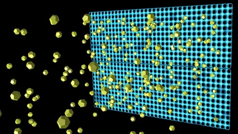 Particles trapped,  captured in filter Stock Footage 85823296