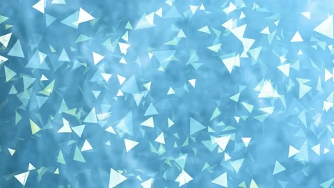 Particles triangular on blue background 4k for 30 seconds Stock Footage 227276925