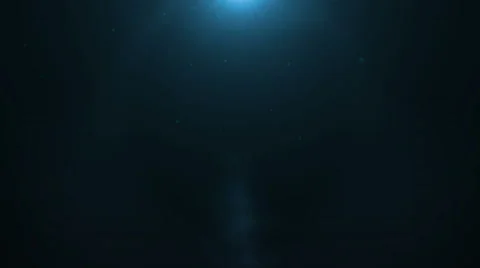 Particles under water are rising up to the sun Vídeo Stock 50053820